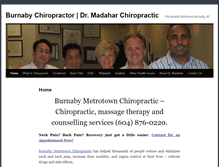 Tablet Screenshot of burnabychiro.com